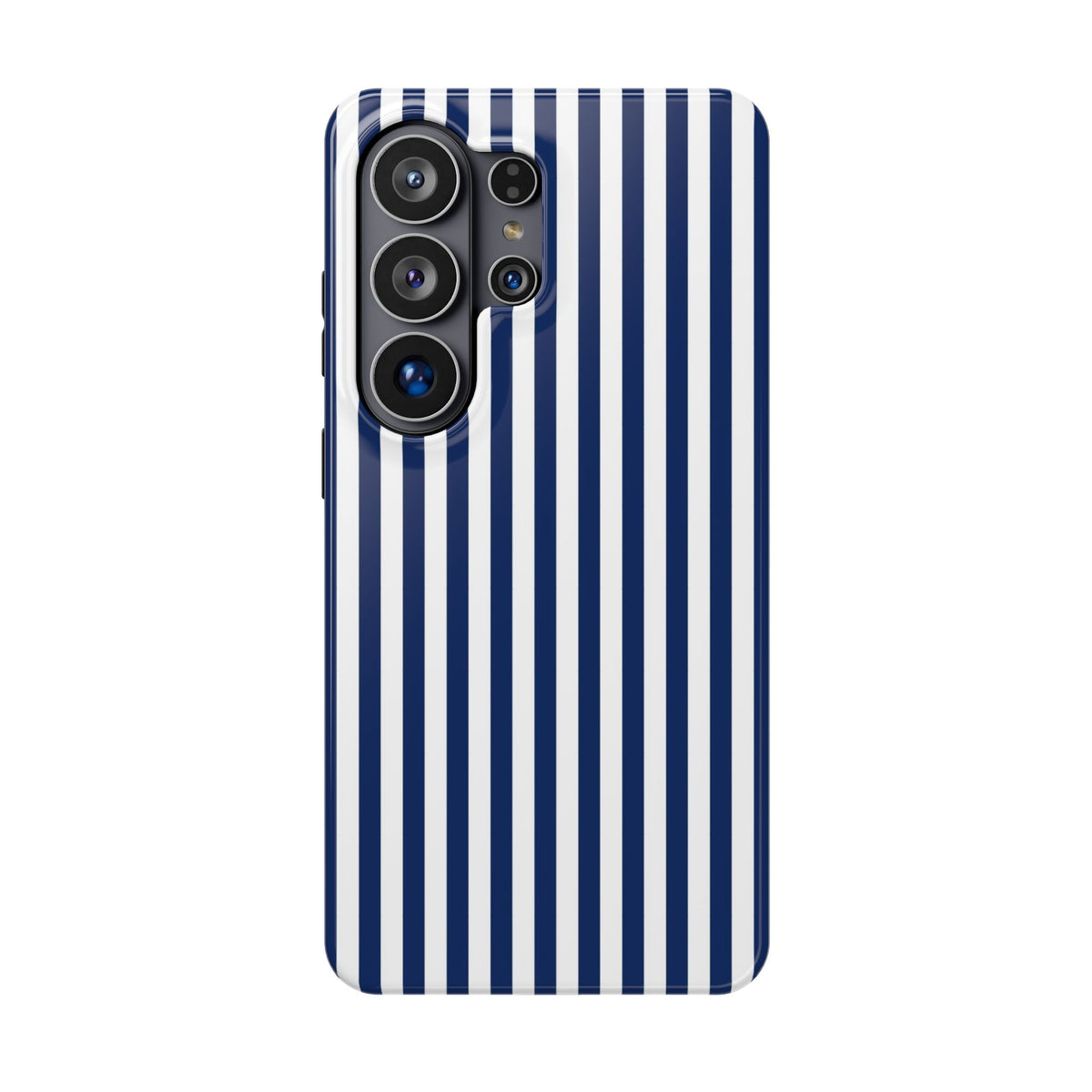 Navy Stripe MagSafe case for Samsung Galaxy S26 Ultra, glossy finish