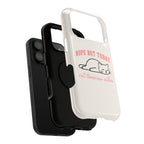 Nope Not Today protective phone case, close-up of the dual-layer construction