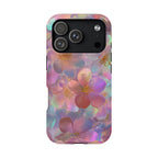 Opal Blossom protective phone case for iPhone 18 Pro, glossy finish