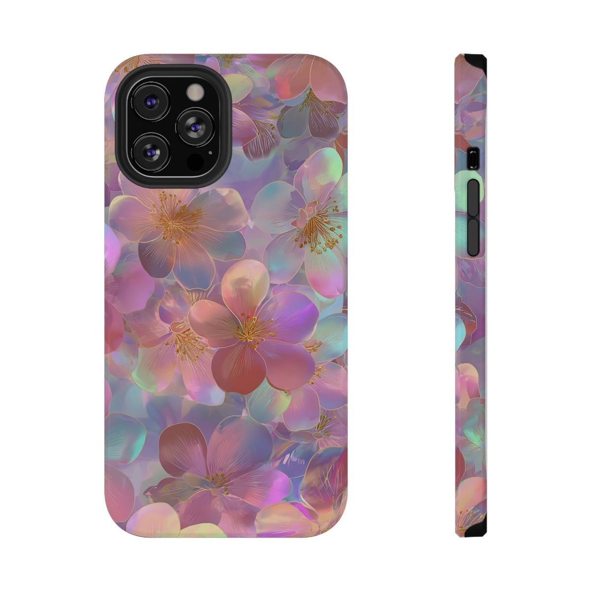 Opal Blossom protective phone case for iPhone 12 Pro Max, glossy finish