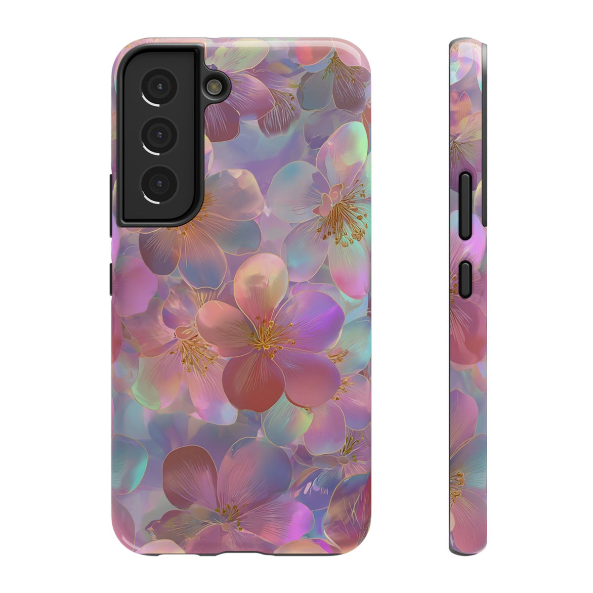 Opal Blossom protective phone case for Samsung Galaxy S22, glossy finish
