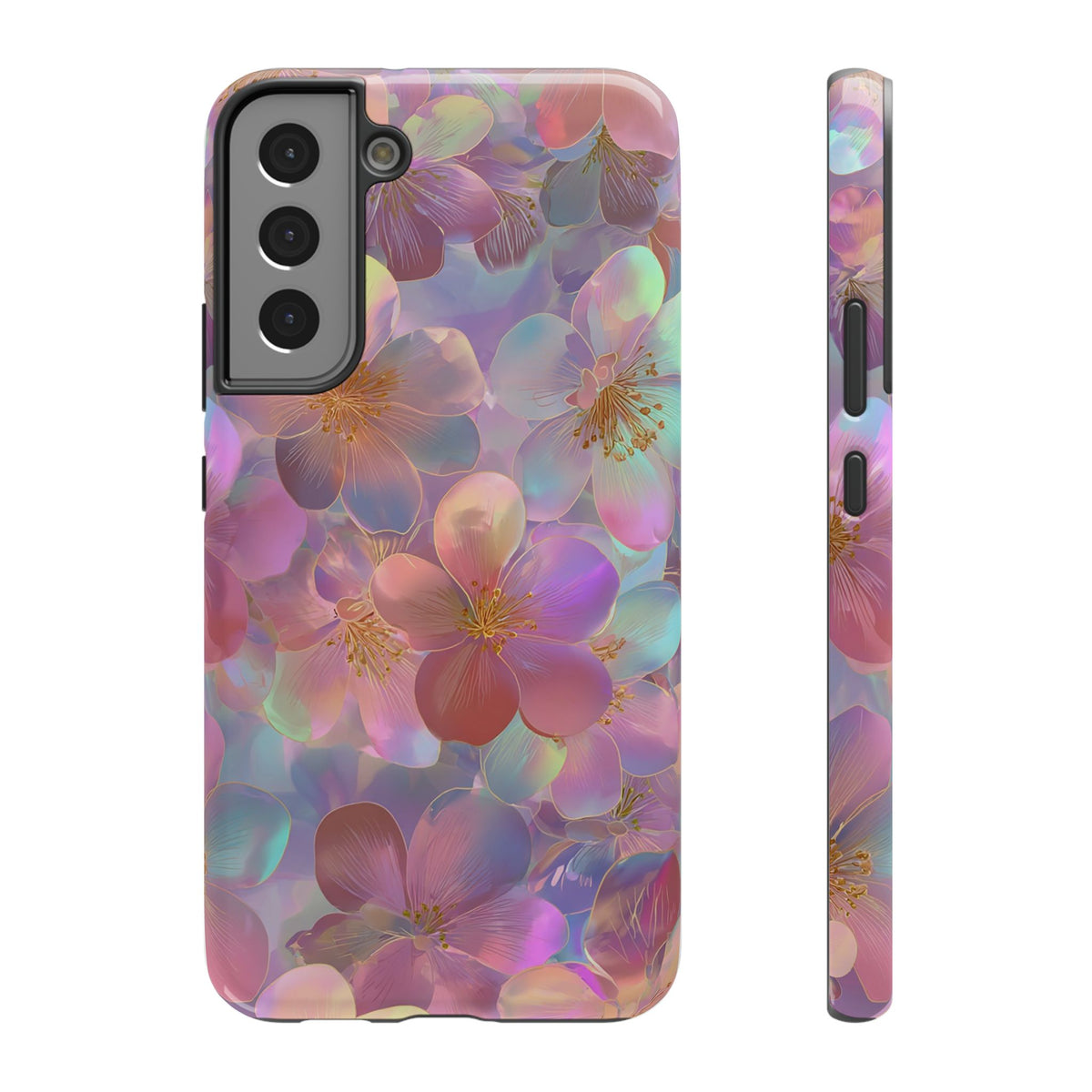 Opal Blossom protective phone case for Samsung Galaxy S22 Plus, glossy finish