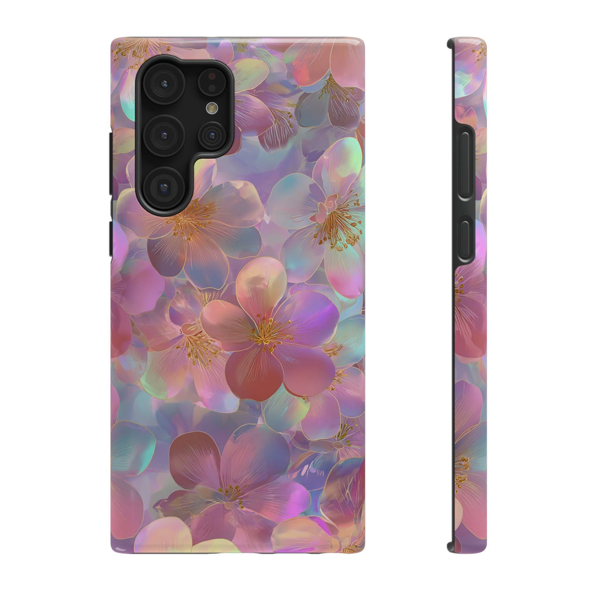 Opal Blossom protective phone case for Samsung Galaxy S22 Ultra, glossy finish
