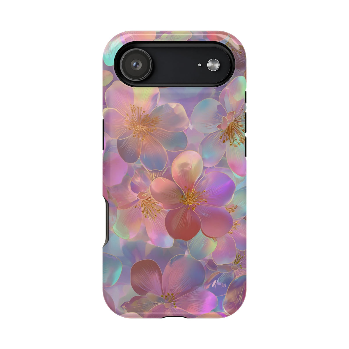 Opal Blossom protective phone case for iPhone 17 Air, glossy finish