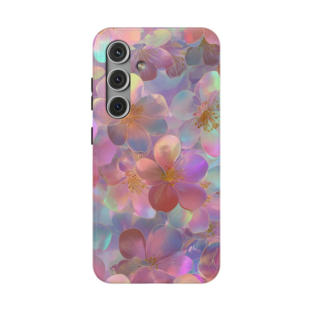 Opal Blossom protective phone case for Samsung Galaxy S24, glossy finish