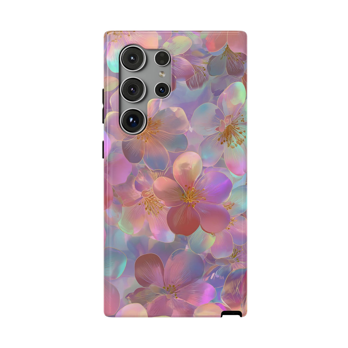 Opal Blossom protective phone case for Samsung Galaxy S24 Ultra, glossy finish