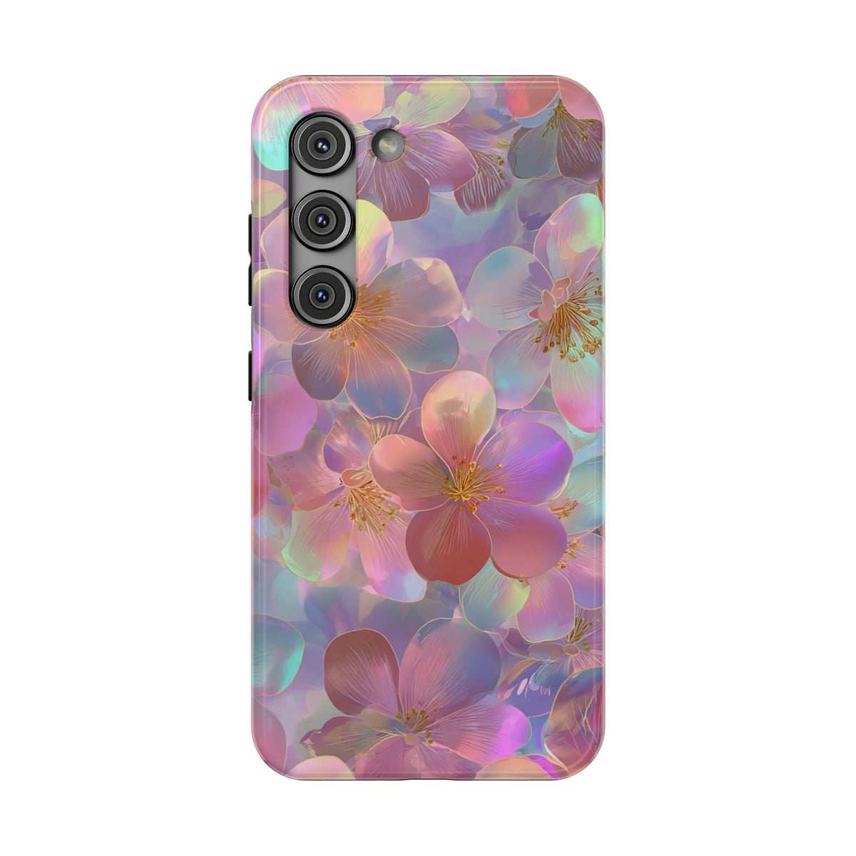 Opal Blossom protective phone case for Samsung Galaxy S23, glossy finish