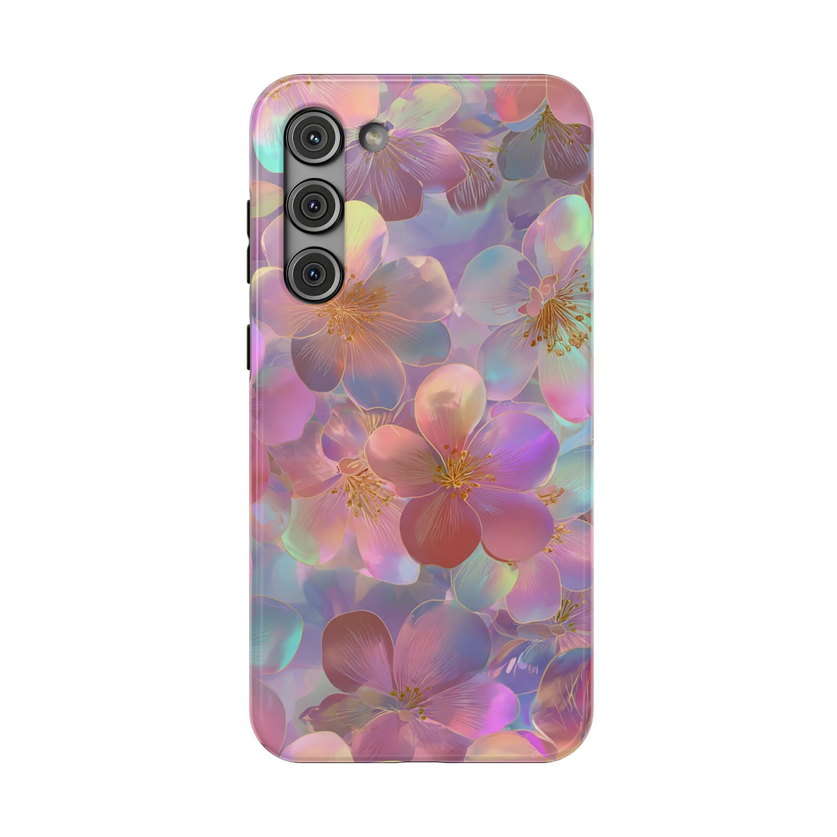 Opal Blossom protective phone case for Samsung Galaxy S23 Plus, glossy finish