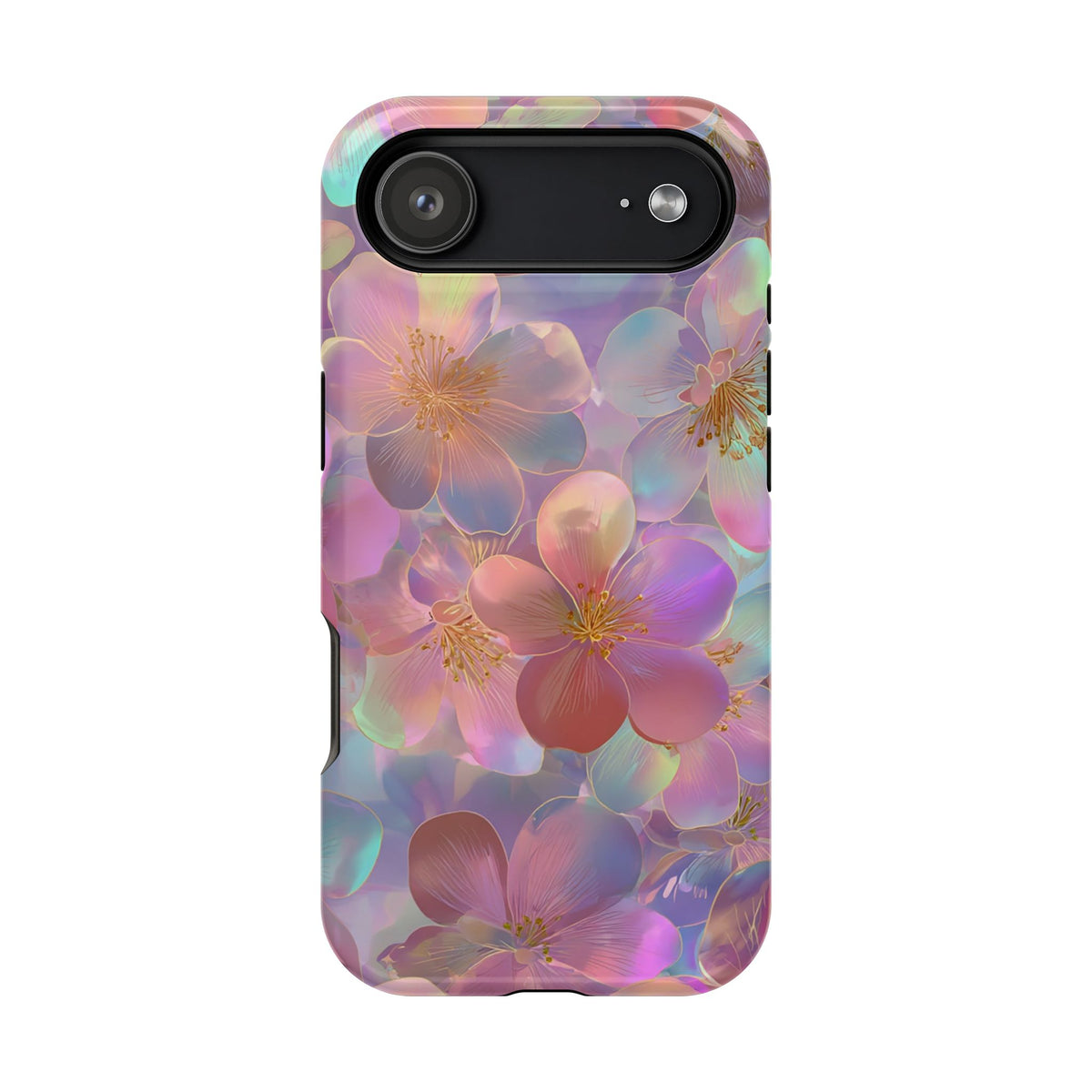 Opal Blossom MagSafe case for iPhone 17 Air, glossy finish