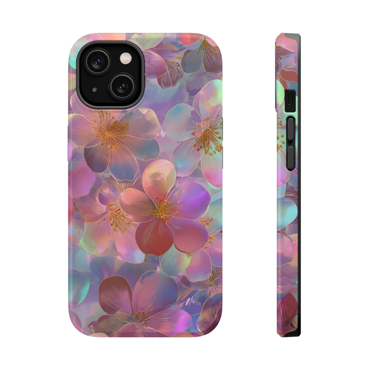 Opal Blossom MagSafe case for iPhone 14, glossy finish