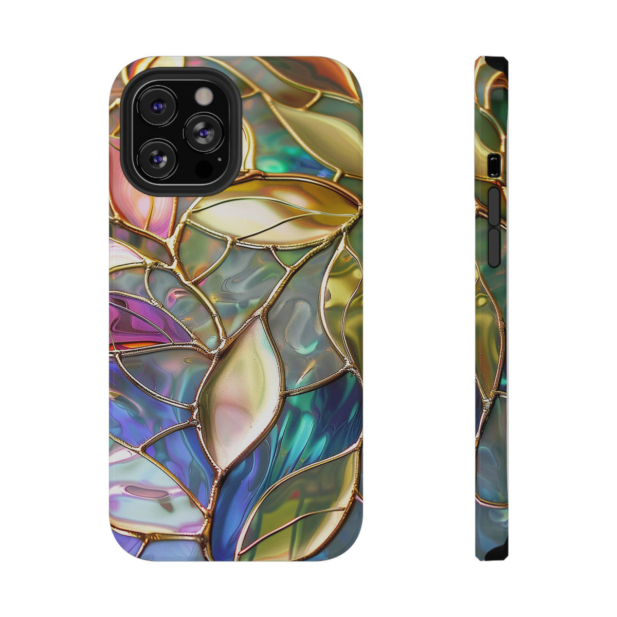 Opal Mosaic protective phone case for iPhone 12 Pro Max, glossy finish