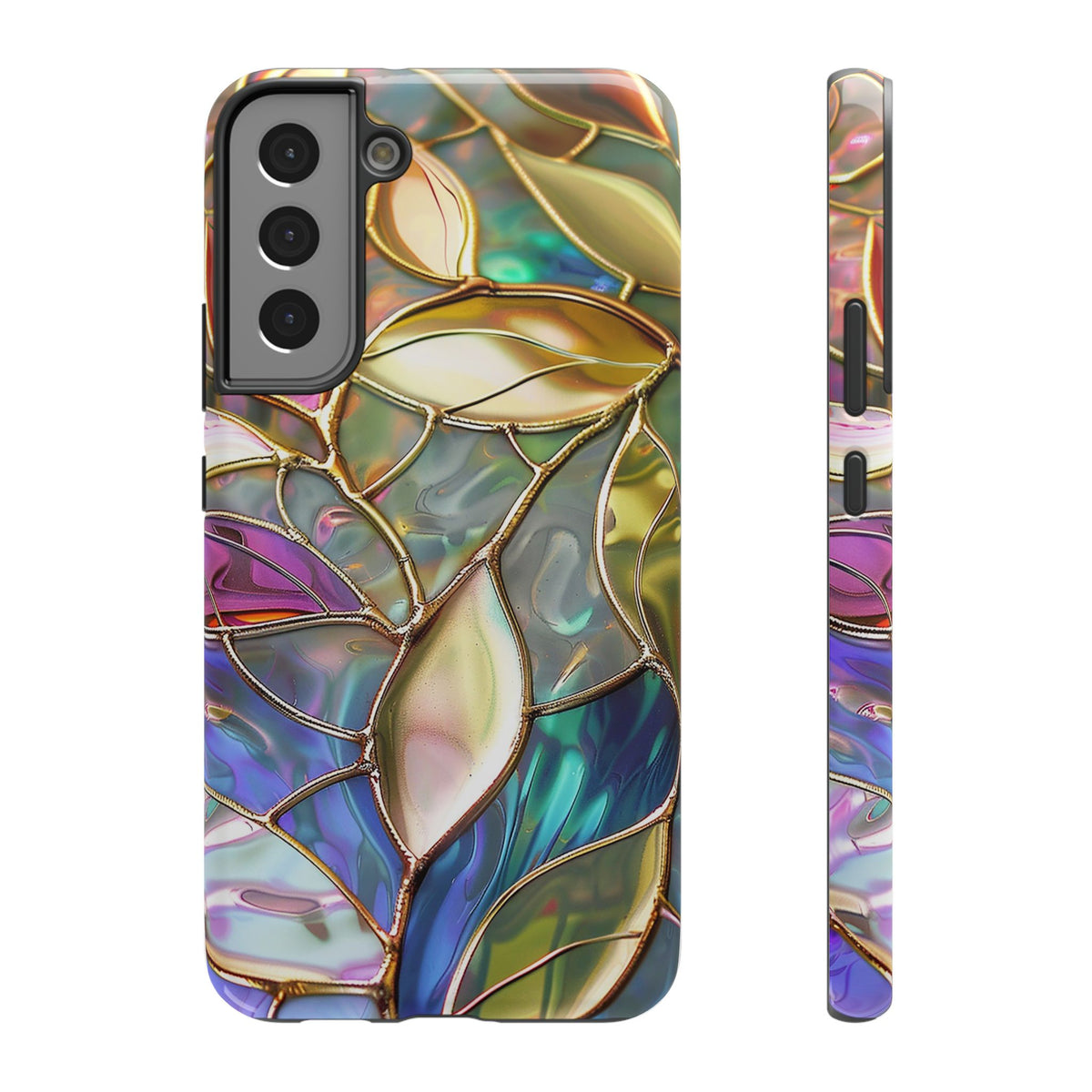 Opal Mosaic protective phone case for Samsung Galaxy S22 Plus, glossy finish