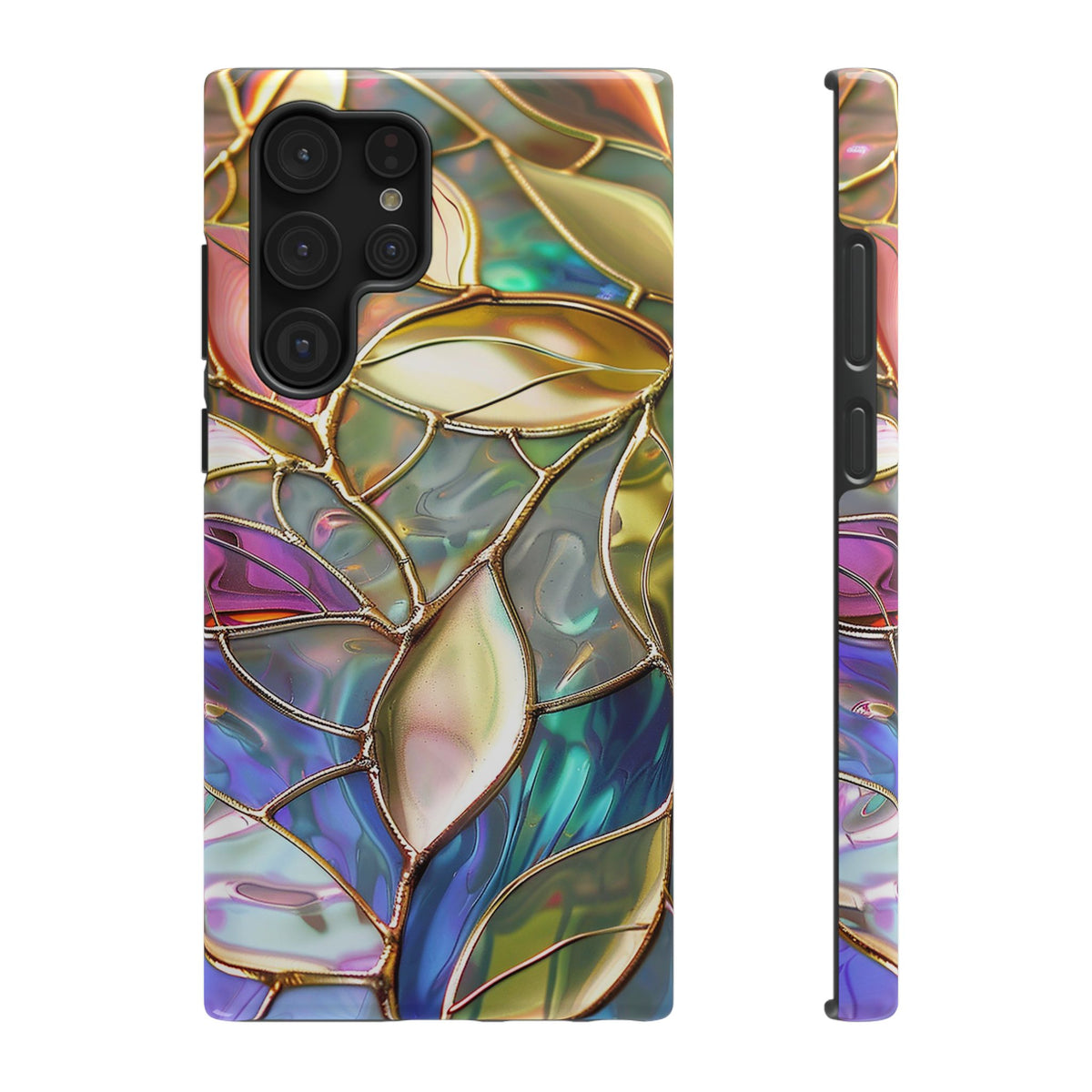 Opal Mosaic protective phone case for Samsung Galaxy S22 Ultra, glossy finish