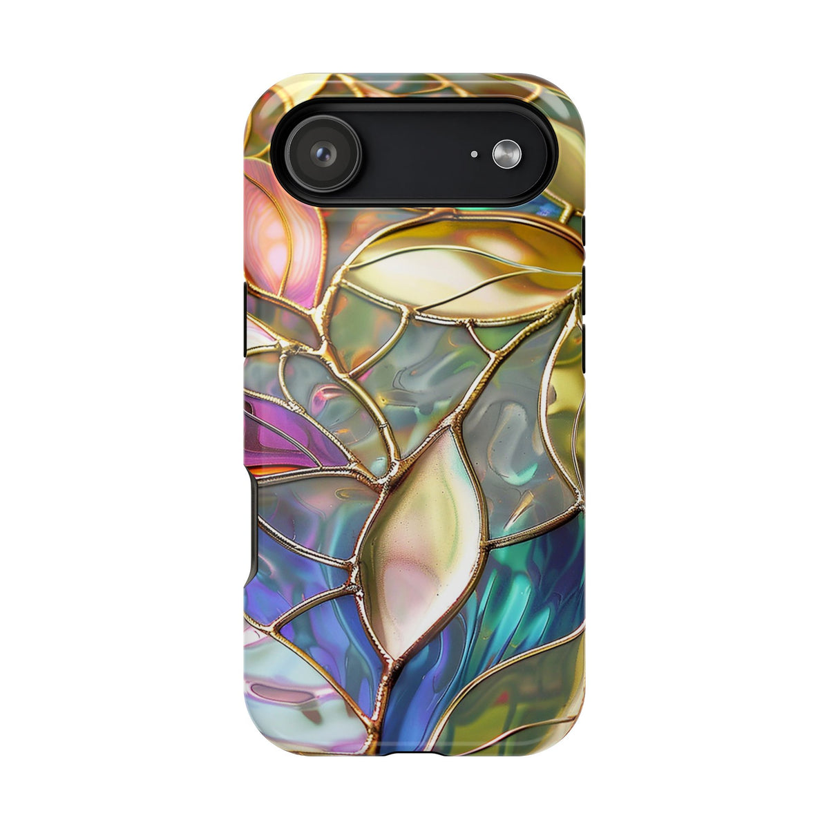 Opal Mosaic protective phone case for iPhone 17 Air, glossy finish