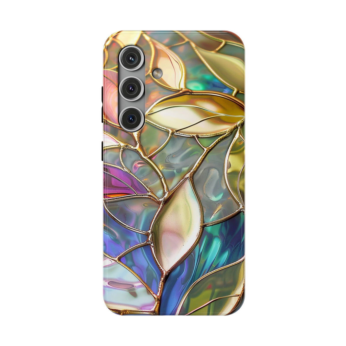 Opal Mosaic protective phone case for Samsung Galaxy S24, glossy finish