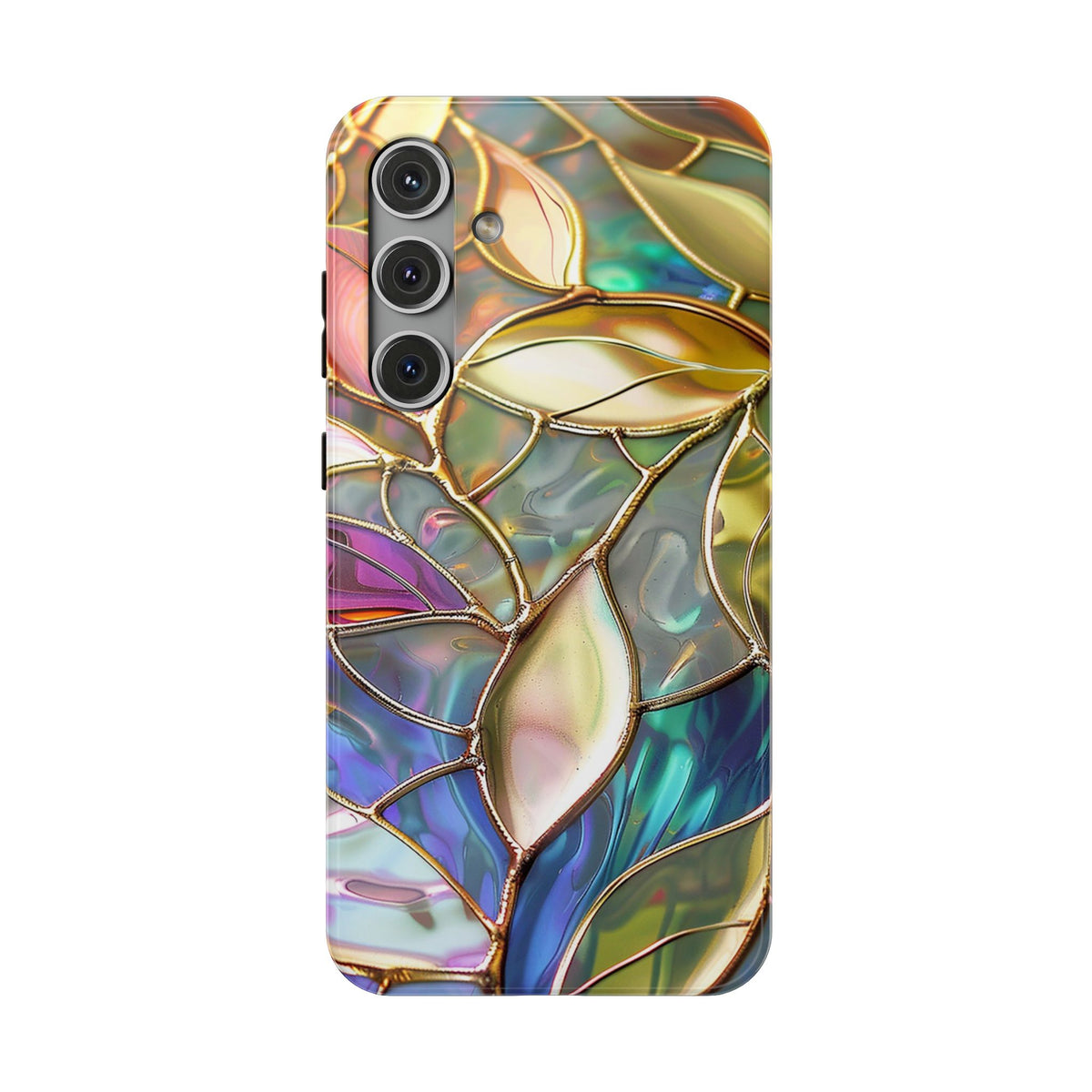 Opal Mosaic protective phone case for Samsung Galaxy S24 Plus, glossy finish