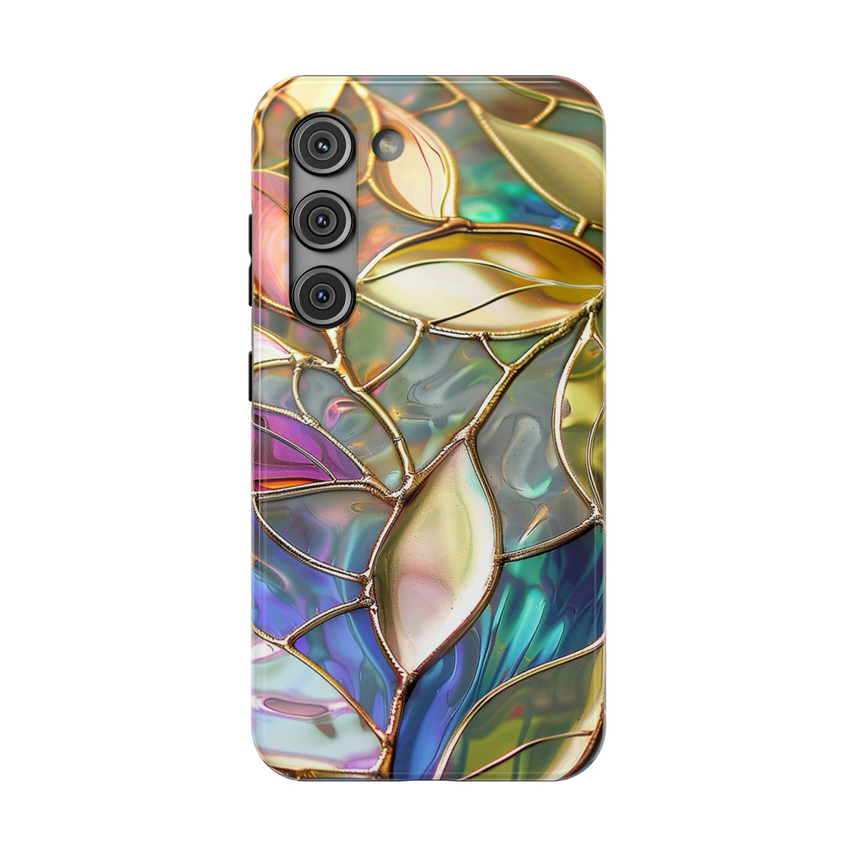 Opal Mosaic protective phone case for Samsung Galaxy S23, glossy finish