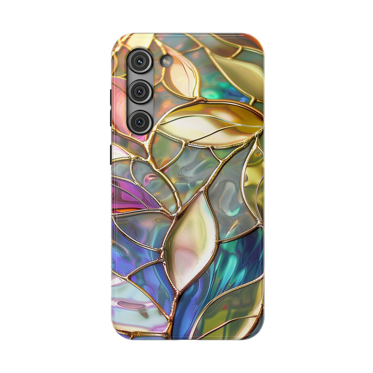 Opal Mosaic protective phone case for Samsung Galaxy S23 Plus, glossy finish