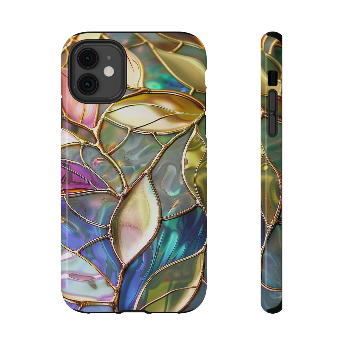 Opal Mosaic protective phone case for iPhone 11, glossy finish