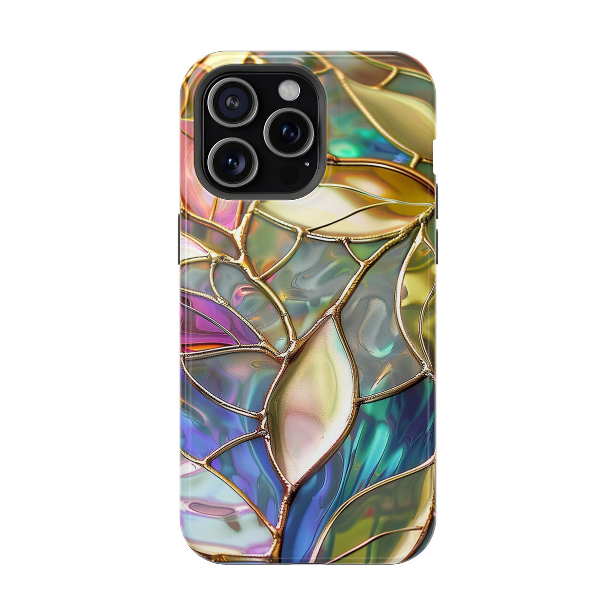 Opal Mosaic MagSafe case for iPhone 15 Pro Max, glossy finish