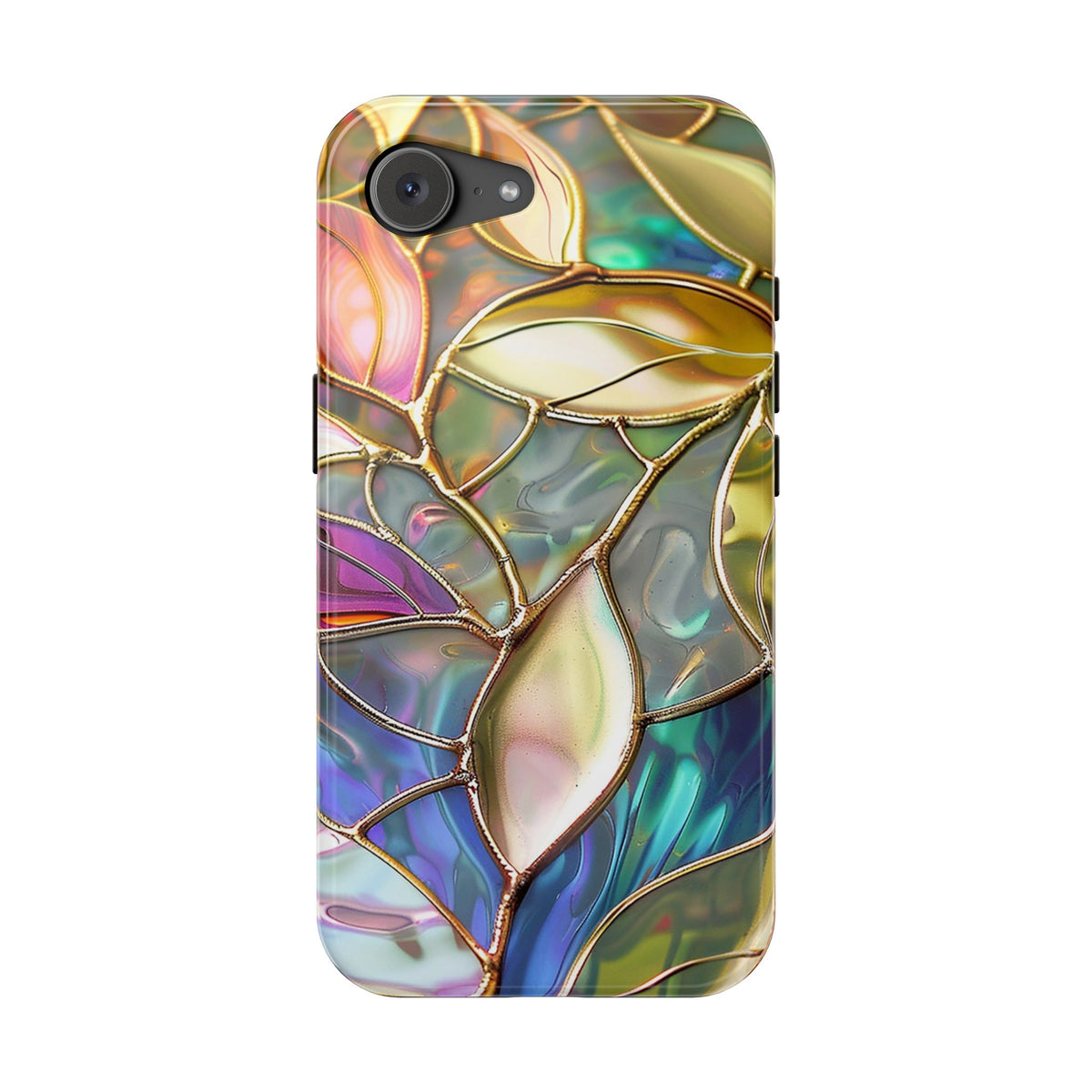 Opal Mosaic MagSafe case for iPhone 16e, glossy finish