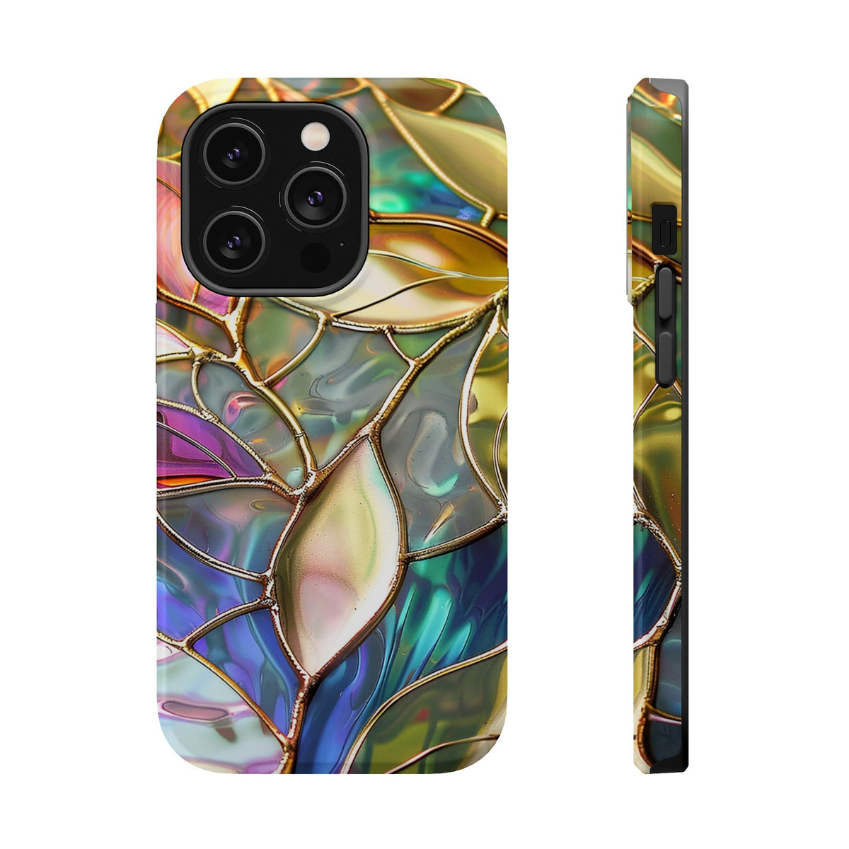 Opal Mosaic MagSafe case for iPhone 14 Pro, glossy finish