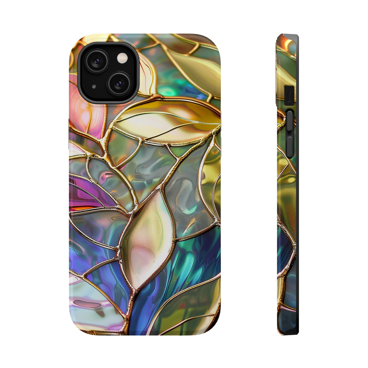 Opal Mosaic MagSafe case for iPhone 14 Plus, glossy finish