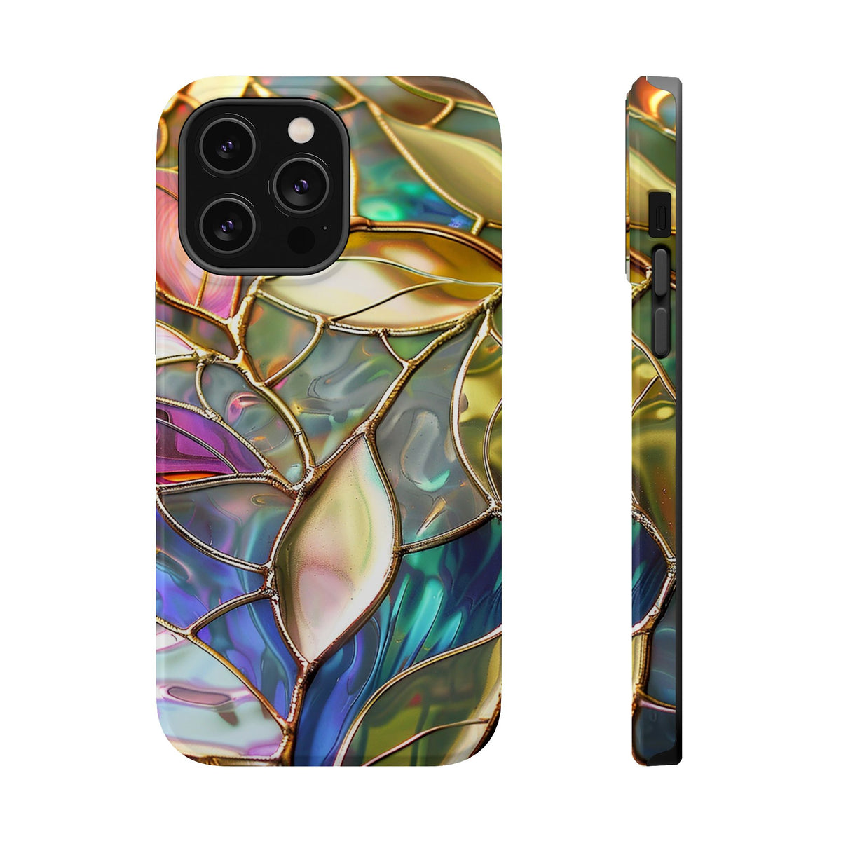 Opal Mosaic MagSafe case for iPhone 14 Pro Max, glossy finish