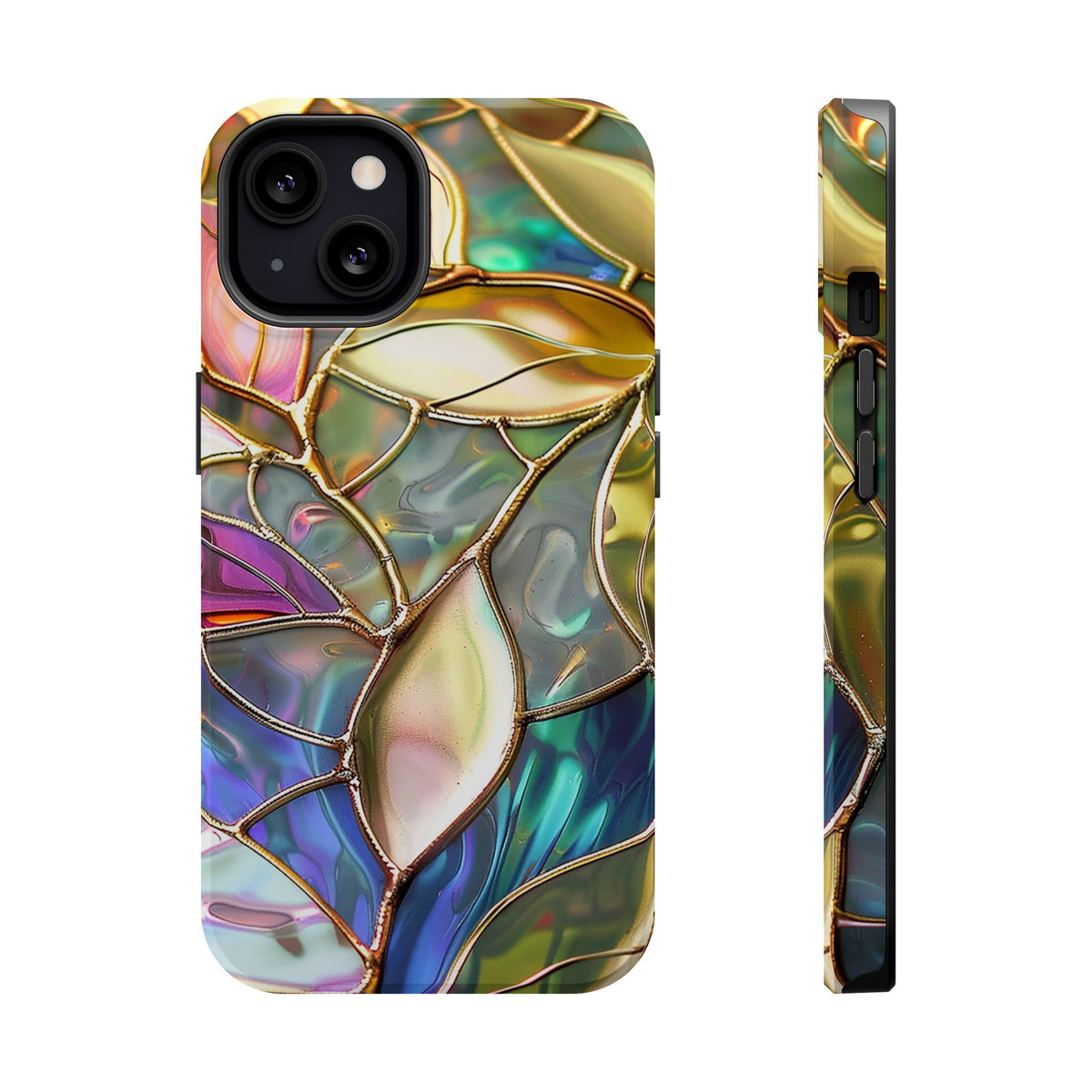 Opal Mosaic MagSafe case for iPhone 13, glossy finish