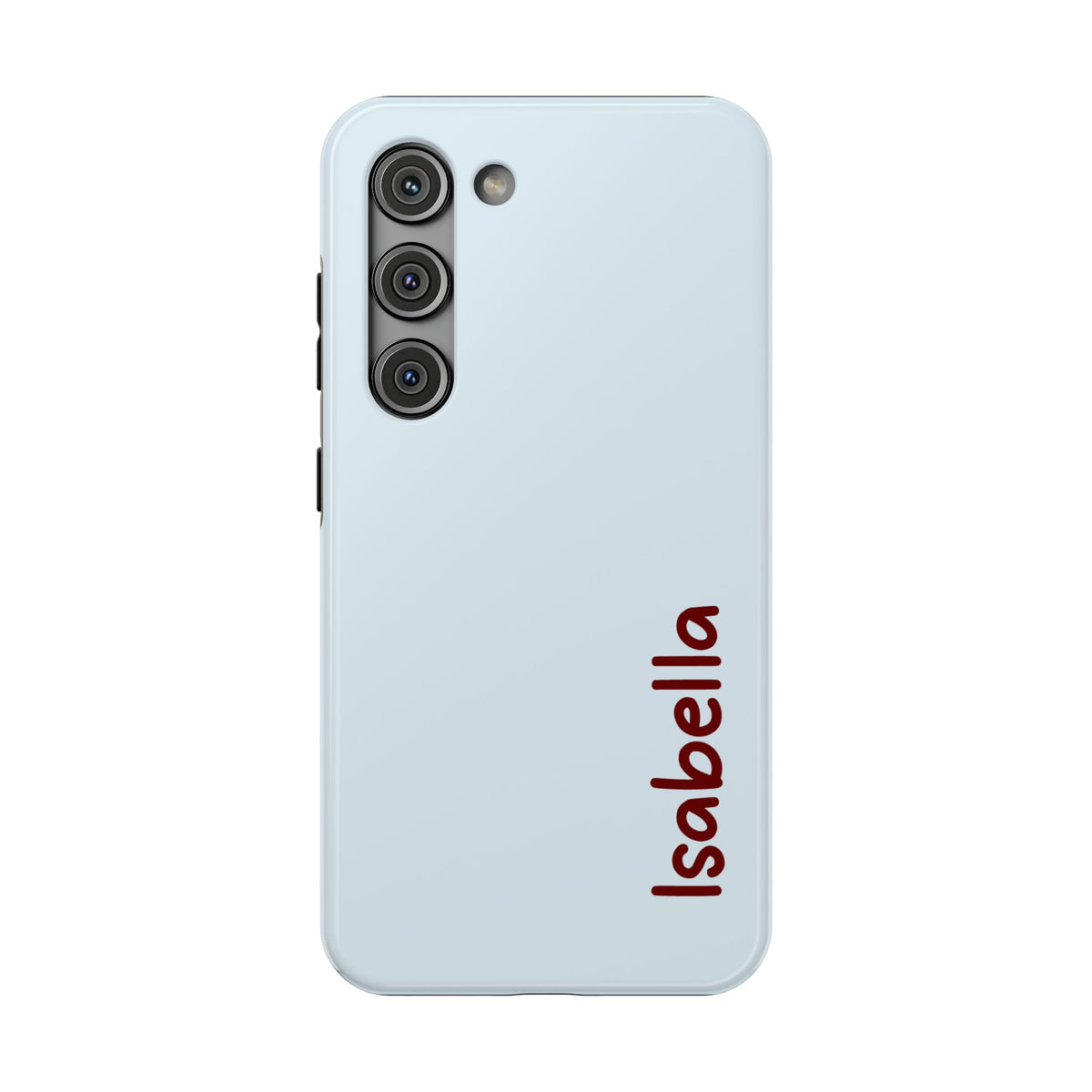 Baby Blue Name personalized protective phone case for Samsung Galaxy S23, glossy finish
