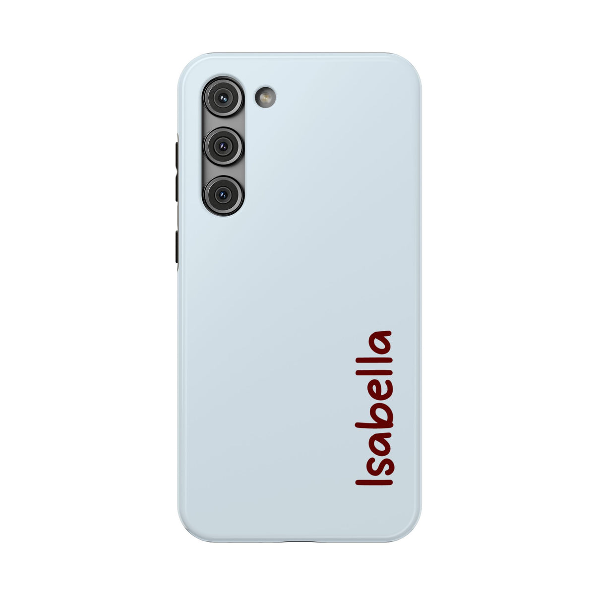 Baby Blue Name personalized protective phone case for Samsung Galaxy S23 Plus, glossy finish