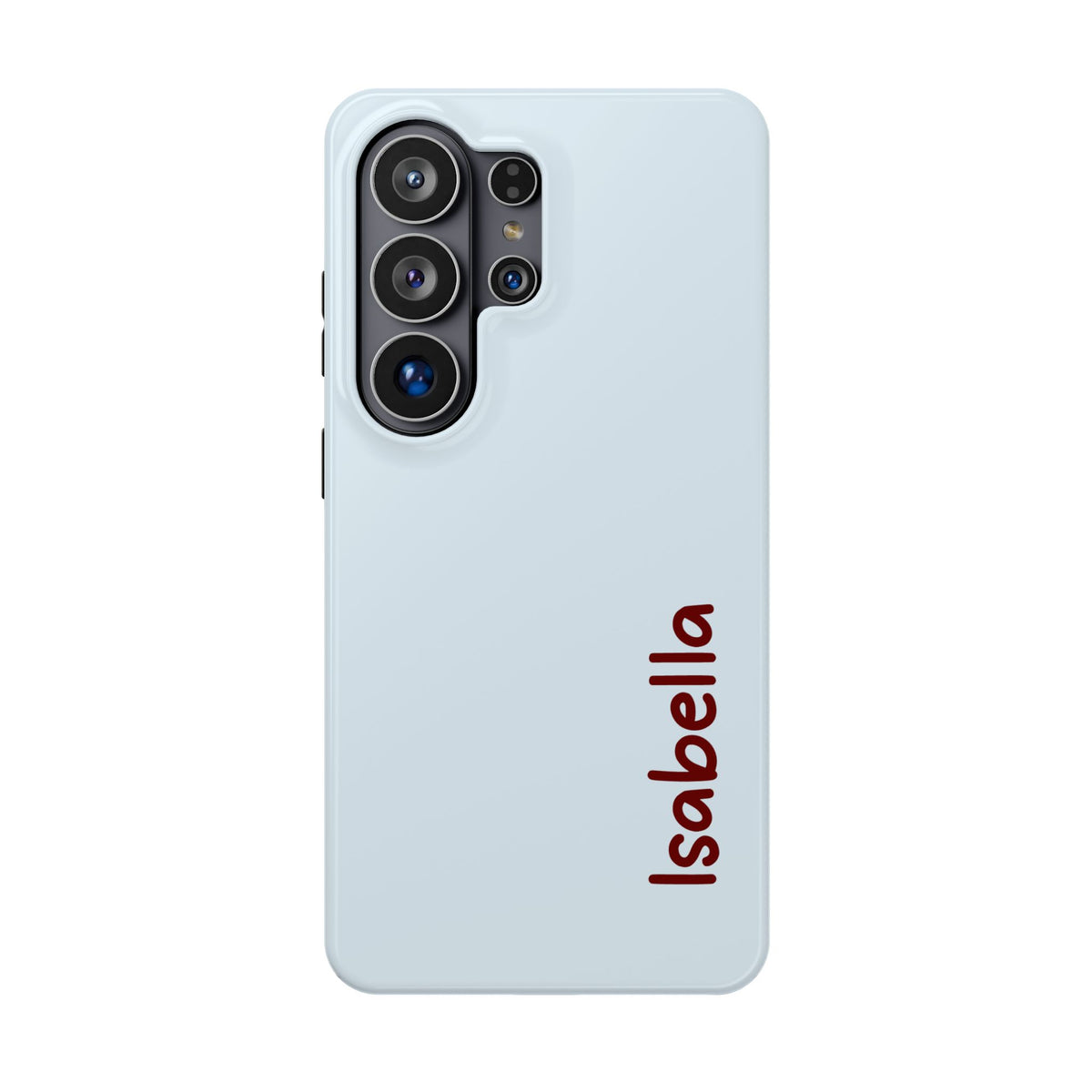Baby Blue Name personalized protective phone case for Samsung Galaxy S26 Ultra, glossy finish