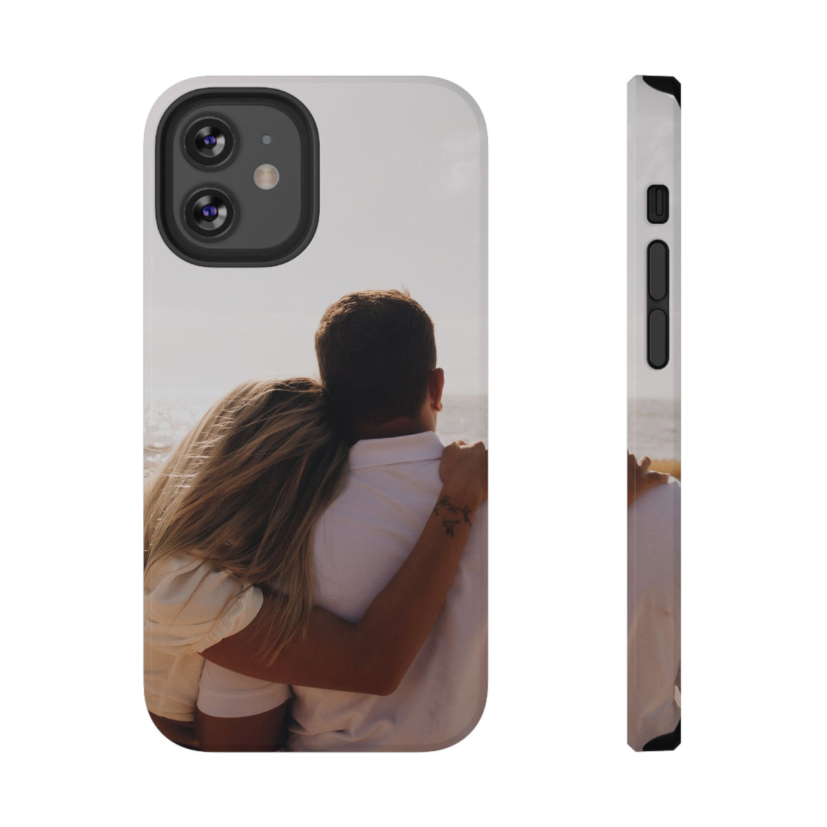 Personalized photo protective phone case for iPhone 12 Mini, glossy finish
