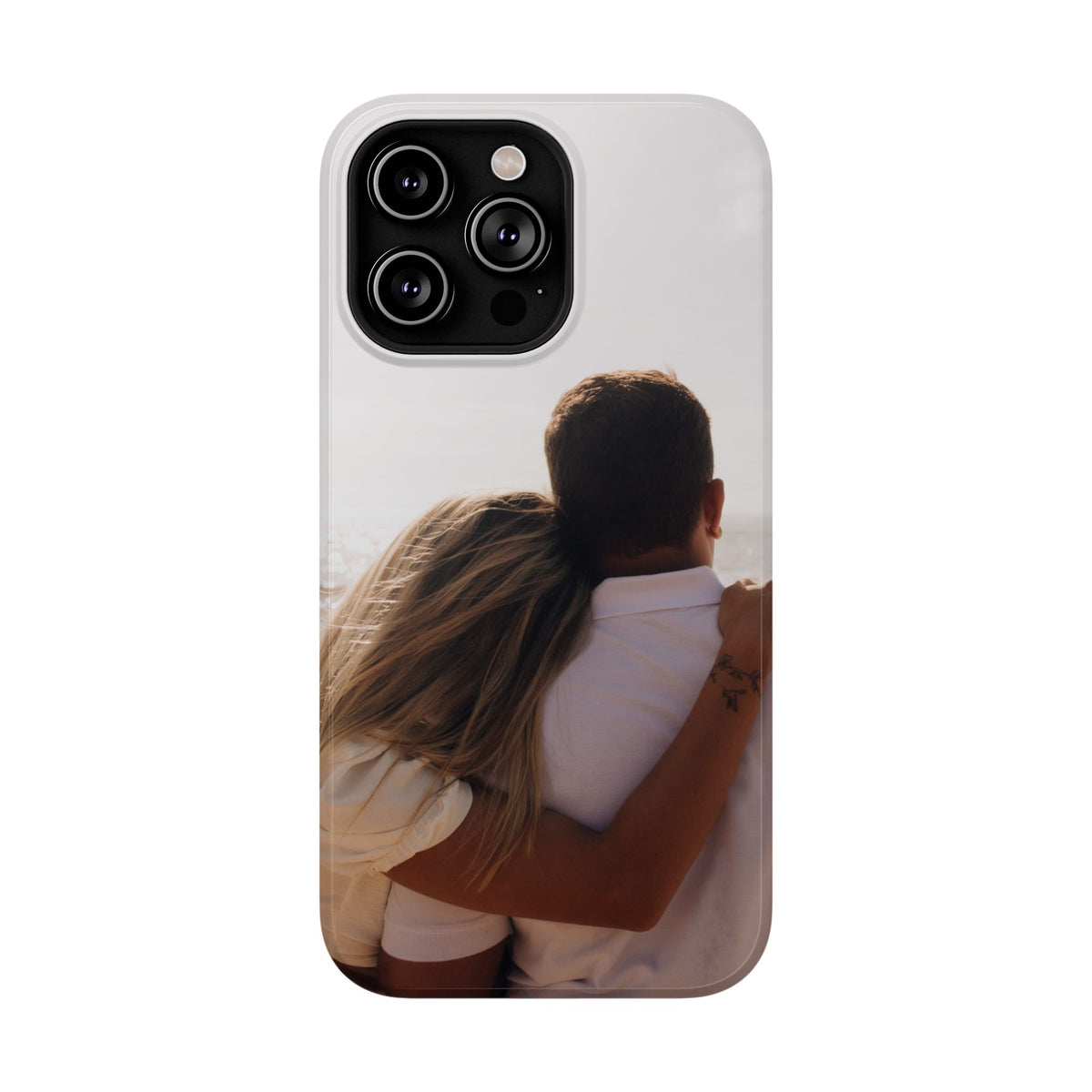 Personalized photo protective phone case for iPhone 14 Pro Max, glossy finish
