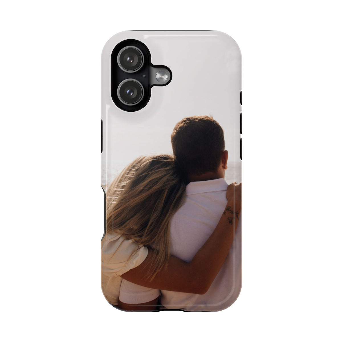 Personalized photo protective phone case for iPhone 17, glossy finish