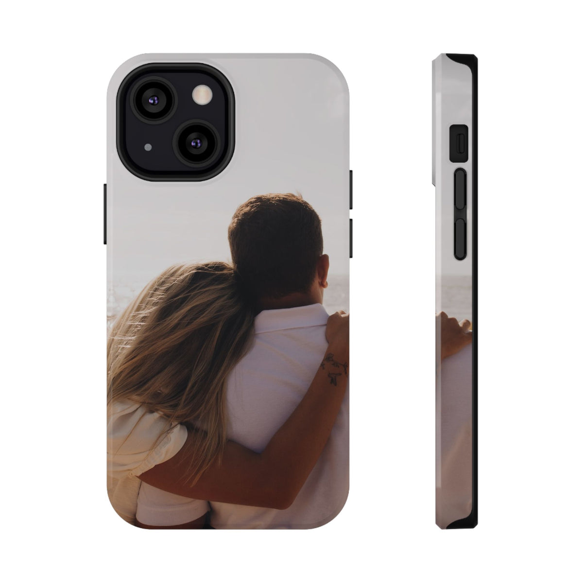 Personalized photo protective phone case for iPhone 13 Mini, glossy finish