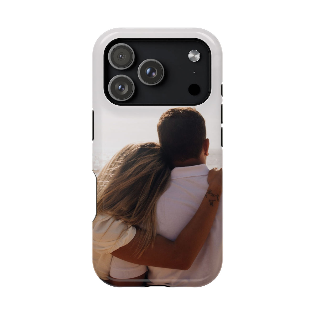Personalized photo protective phone case for iPhone 17 Pro, glossy finish