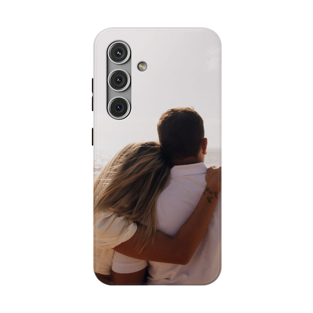 Personalized photo protective phone case for Samsung Galaxy S24, glossy finish