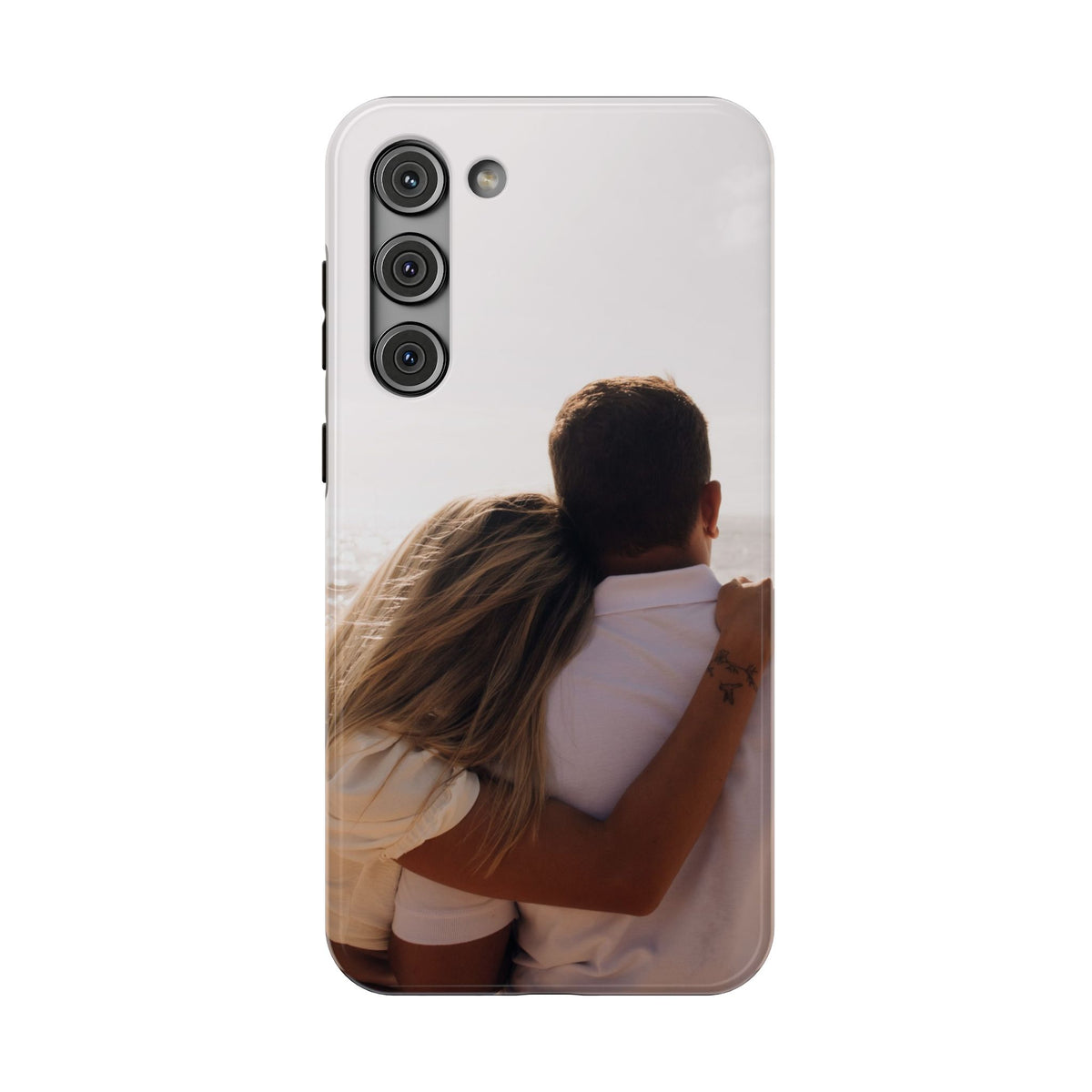 Personalized photo protective phone case for Samsung Galaxy S23 Plus, glossy finish