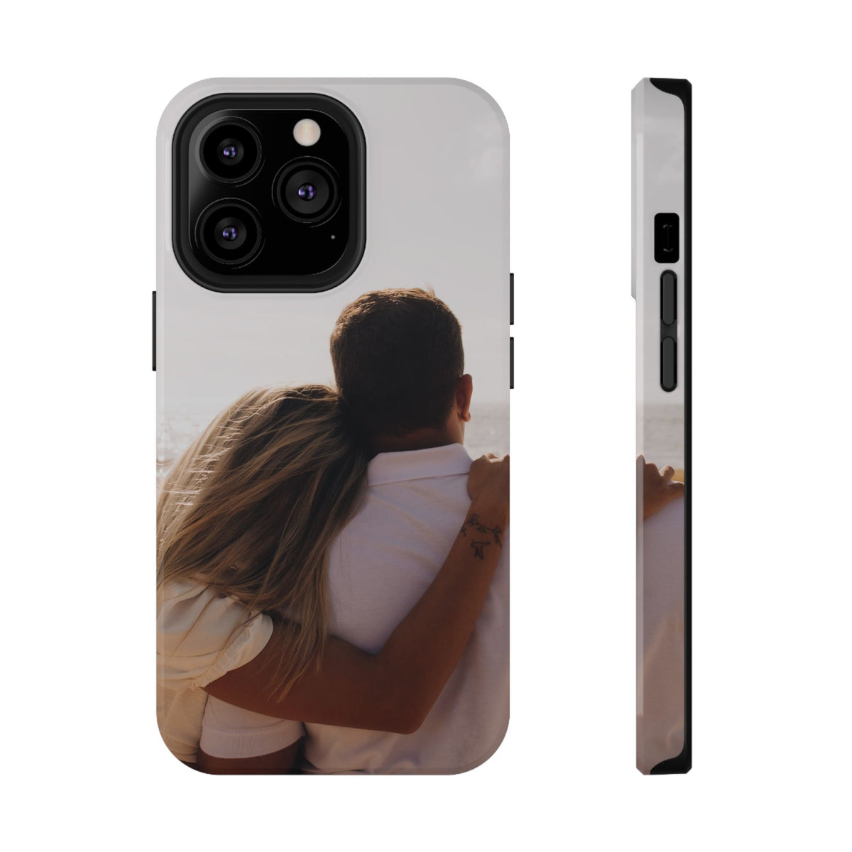 Personalized photo protective phone case for iPhone 13 Pro, glossy finish