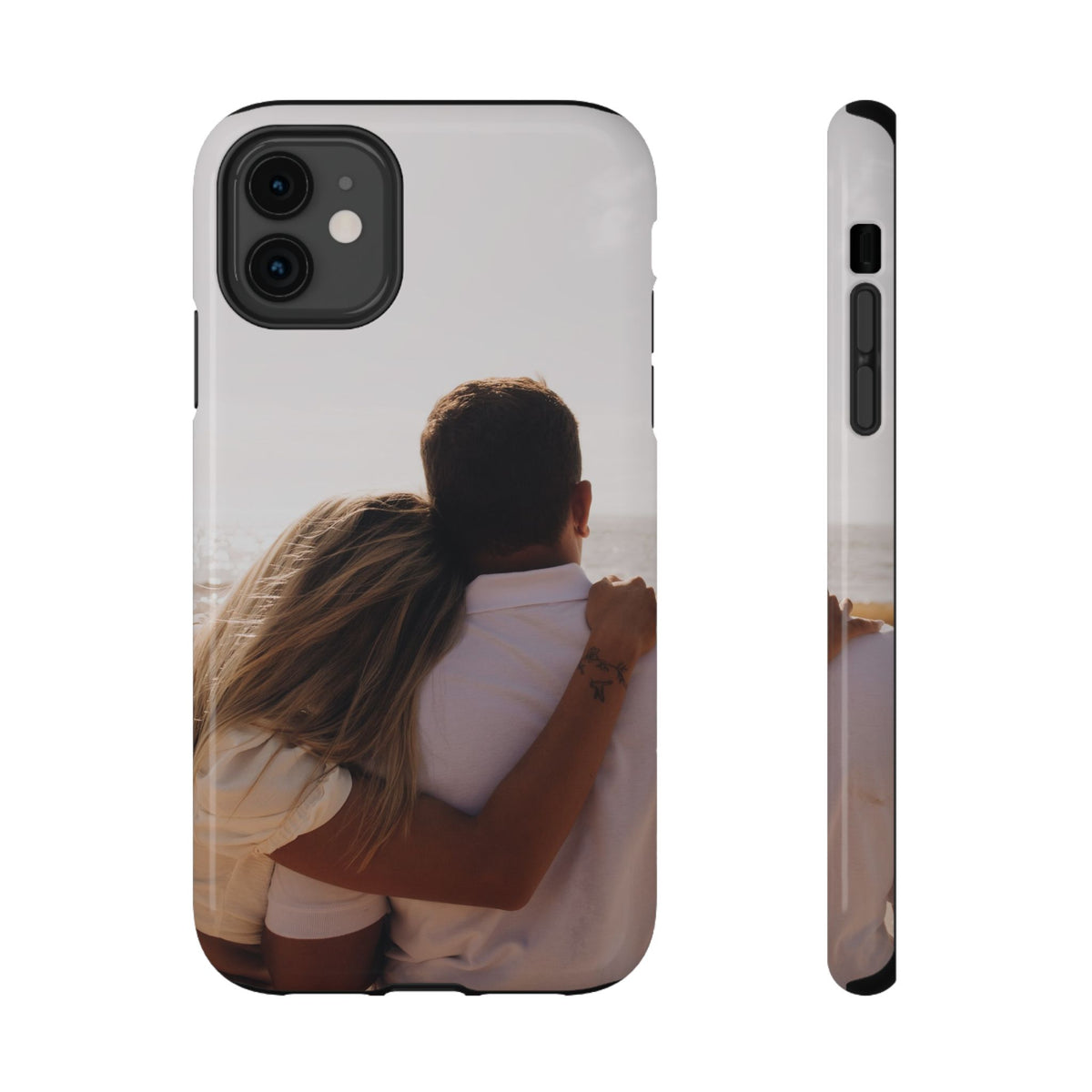 Personalized photo protective phone case for iPhone 11, glossy finish