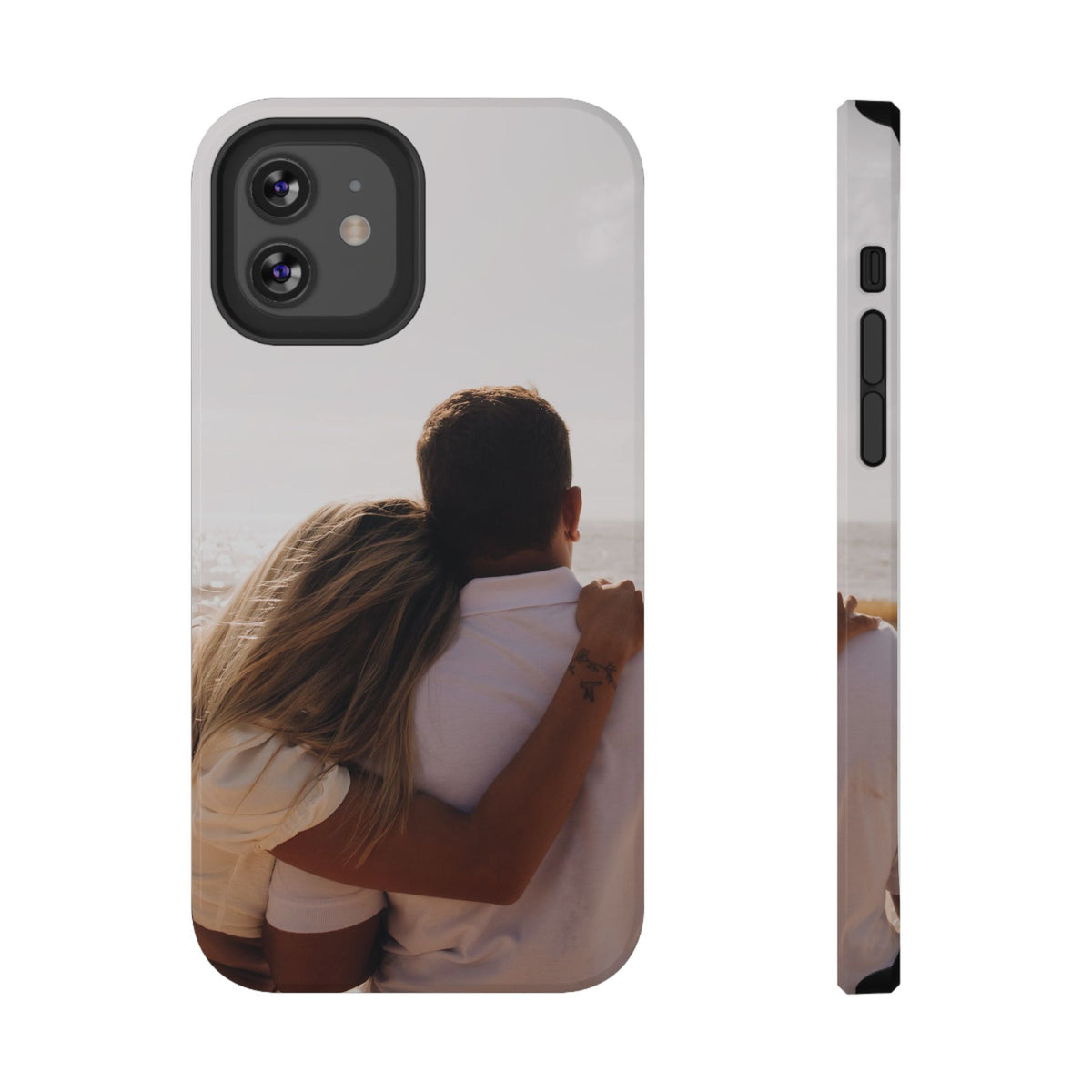 Personalized photo protective phone case for iPhone 12, glossy finish