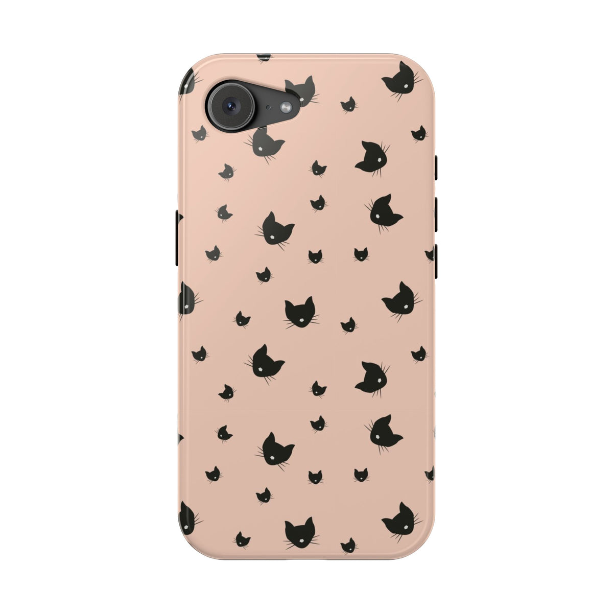 Peach Kitty MagSafe case for iPhone 17e, glossy finish