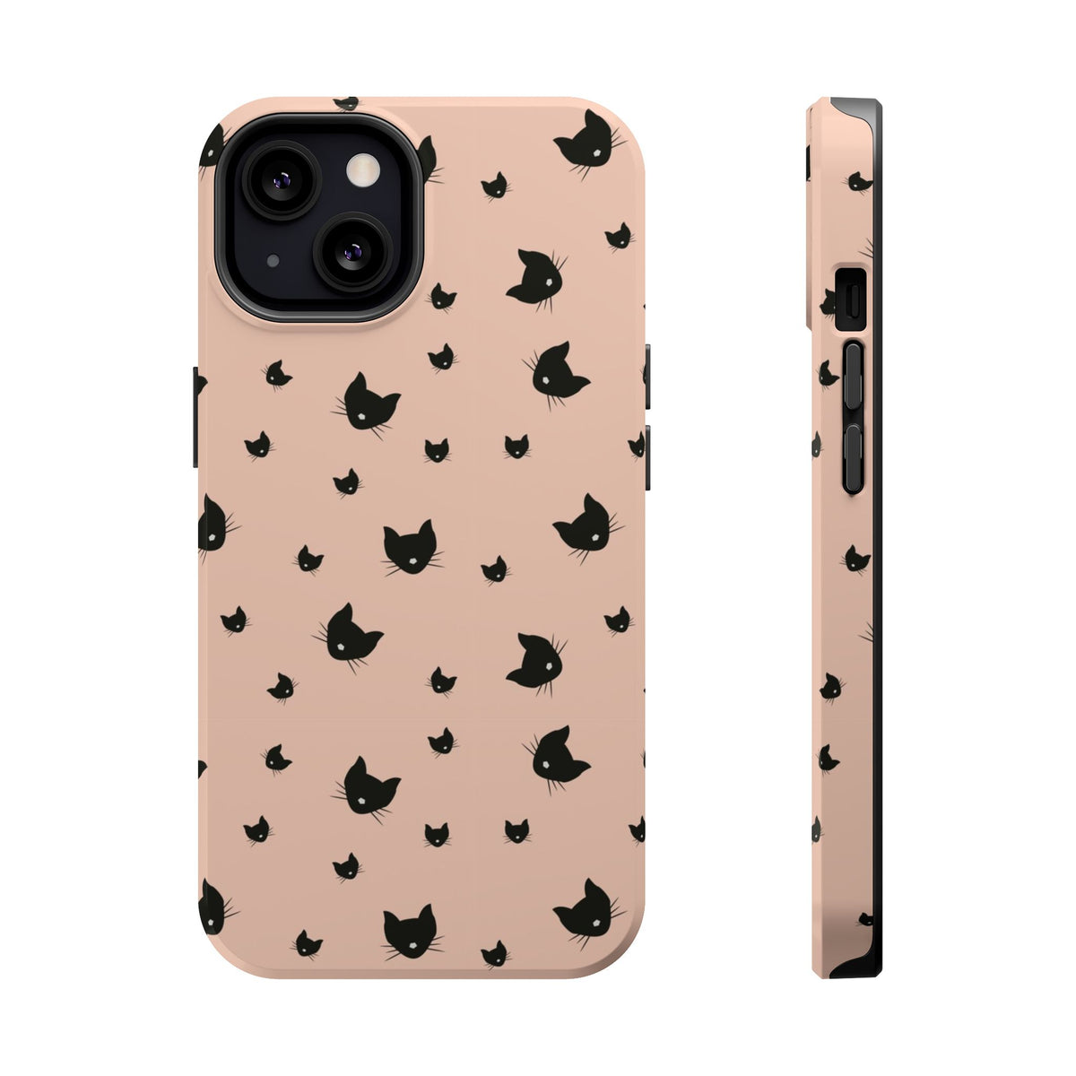 Peach Kitty MagSafe case for iPhone 13, glossy finish