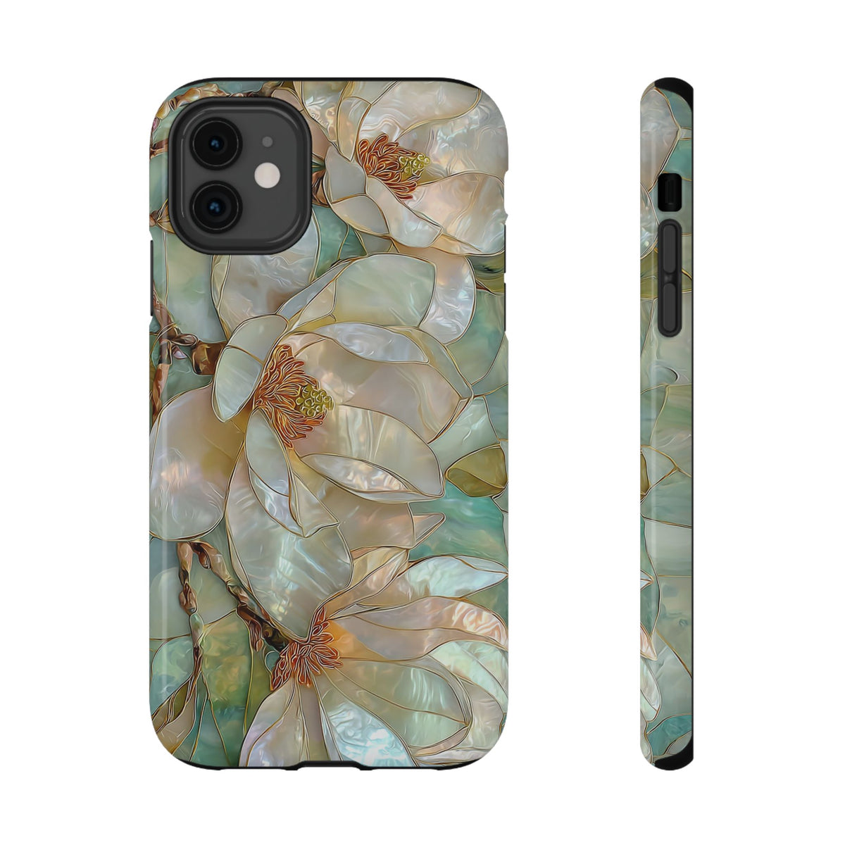 Pearl Magnolia protective phone case for iPhone 11, glossy finish
