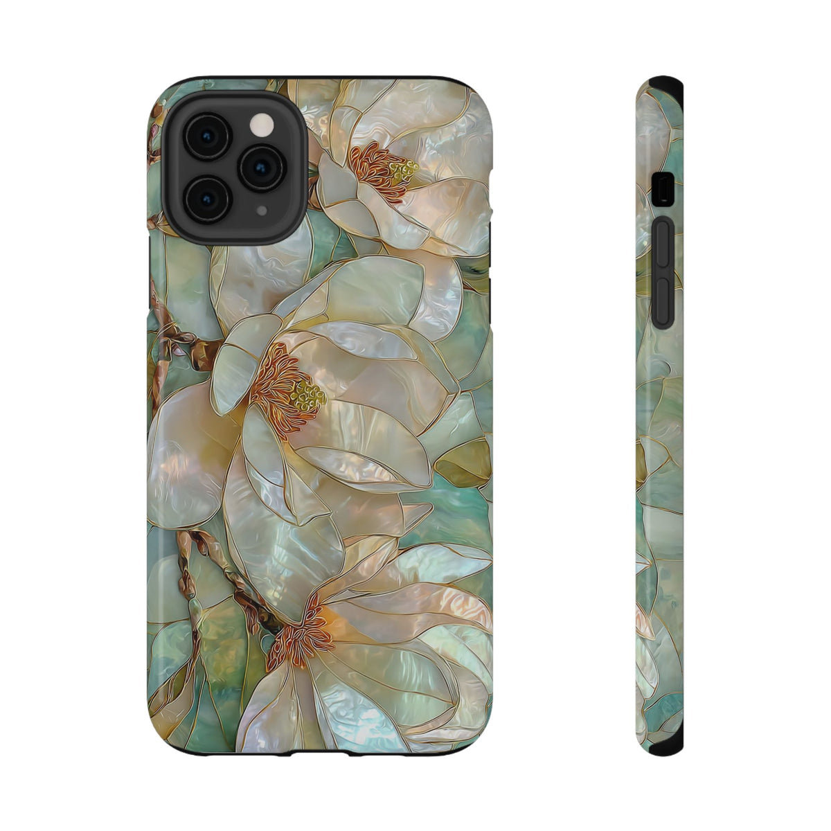 Pearl Magnolia protective phone case for iPhone 11 Pro Max, glossy finish