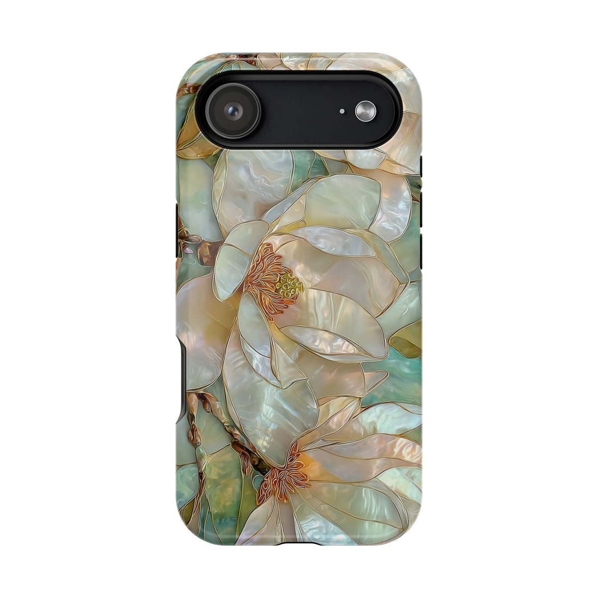 Pearl Magnolia MagSafe case for iPhone 17 Air, glossy finish