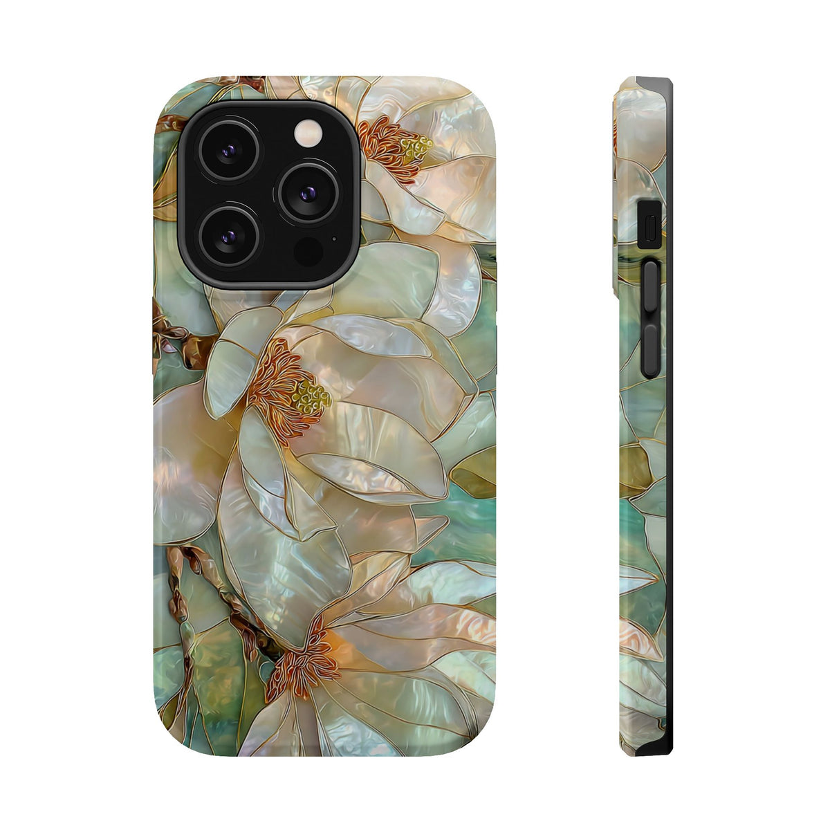 Pearl Magnolia MagSafe case for iPhone 14 Pro, glossy finish