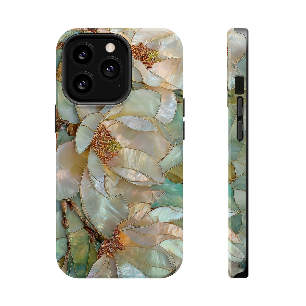 Pearl Magnolia MagSafe case for iPhone 13 Pro, glossy finish