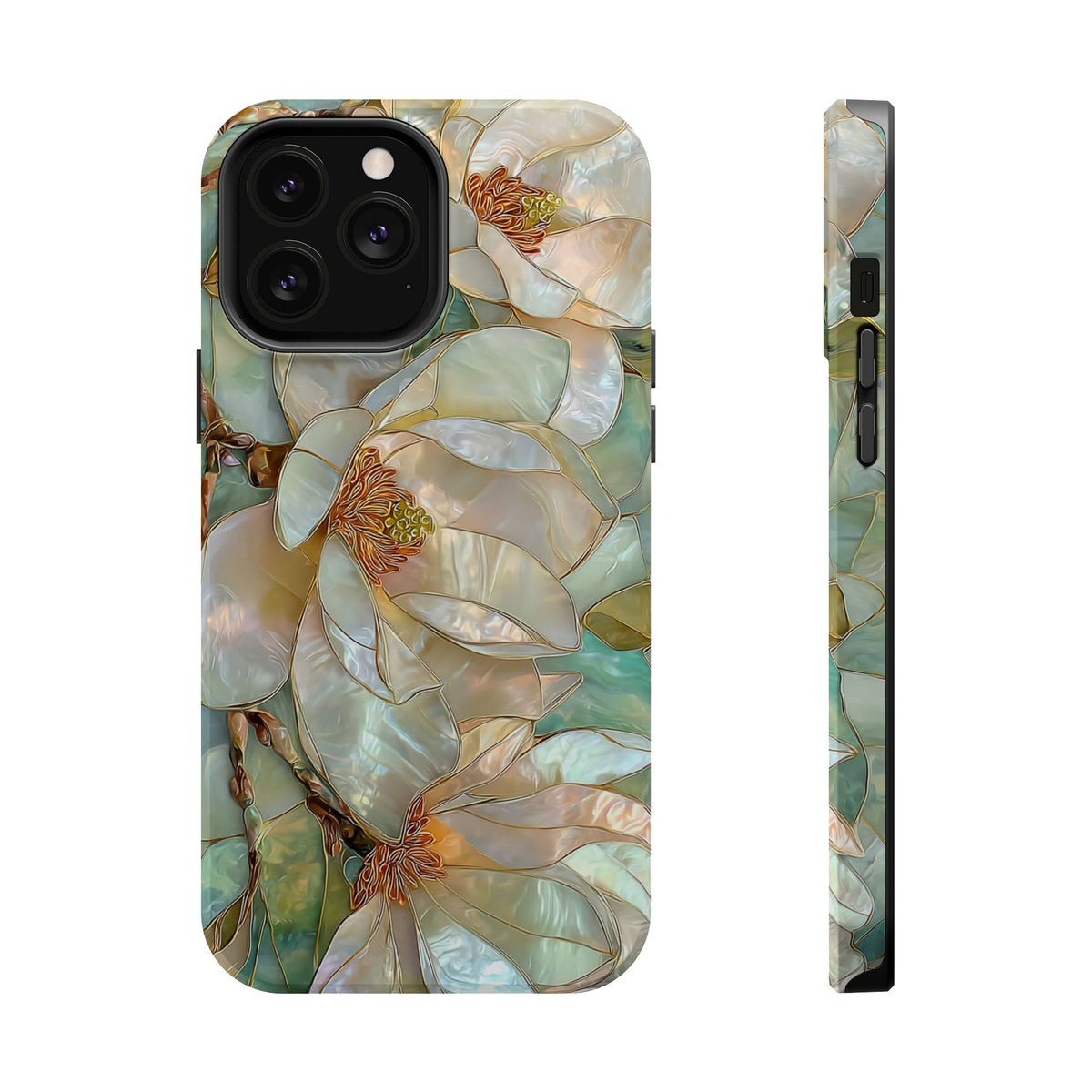 Pearl Magnolia MagSafe case for iPhone 13 Pro Max, glossy finish